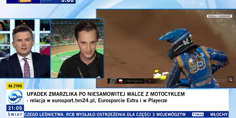 Na zdj. Mateusz Walczak - TVN24 | foto: własne